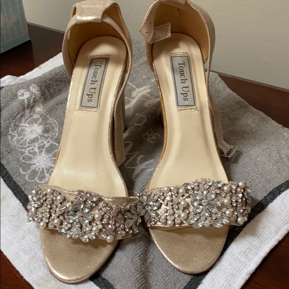 Touch Up Brand Beaded Heels